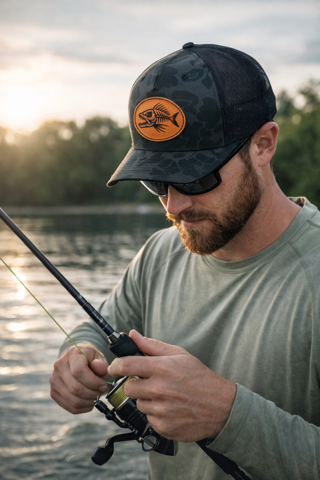 Blackwater Bonefish Leather Patch Hat